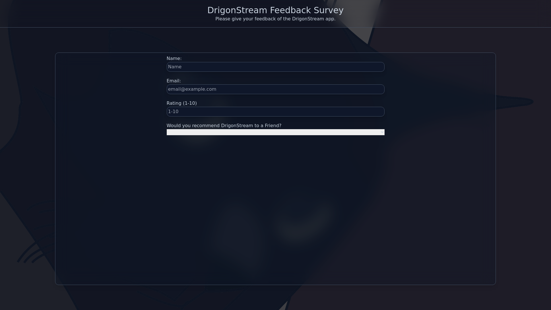 survey form